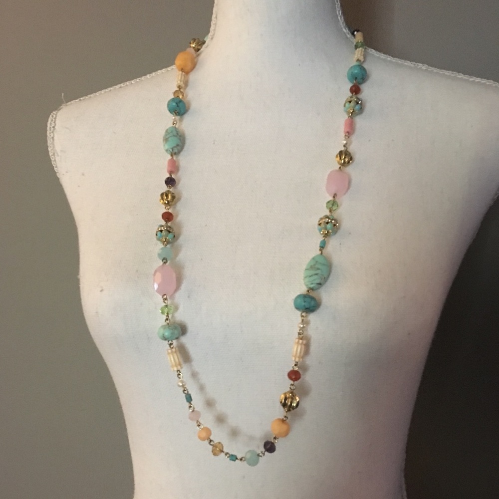 Unique Multi Stone Necklace